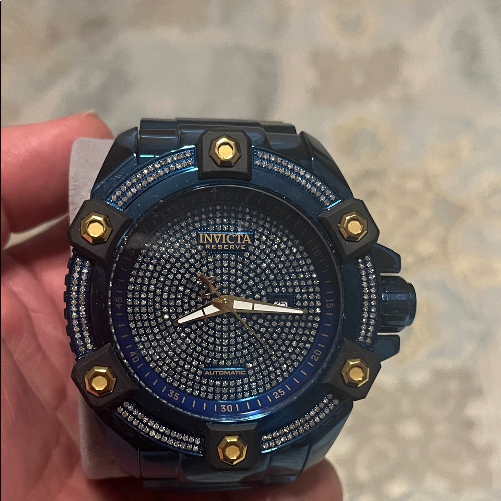 Invicta Men's Dazzling Blue and Gold Watch